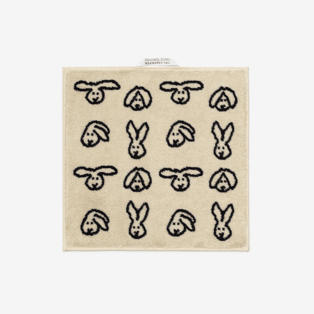 BUNNY BUNNY HAND TOWEL - CREAM