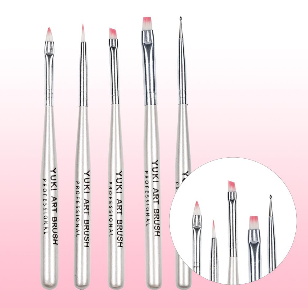 네일아트 브러쉬 5종세트 셀프젤네일아트재료