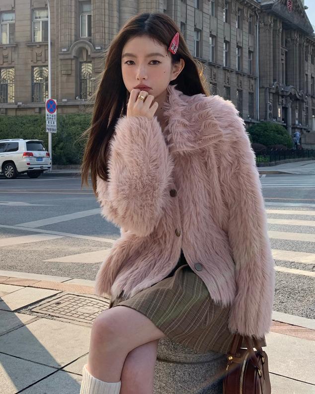 [Jane] 복슬 왕 카라 가디건 /1Color