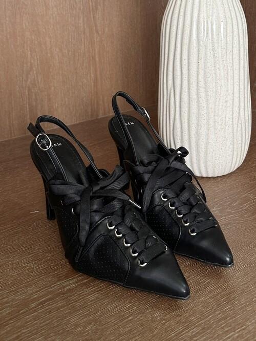 스니커즈 스틸레토 슬링백 (3color)