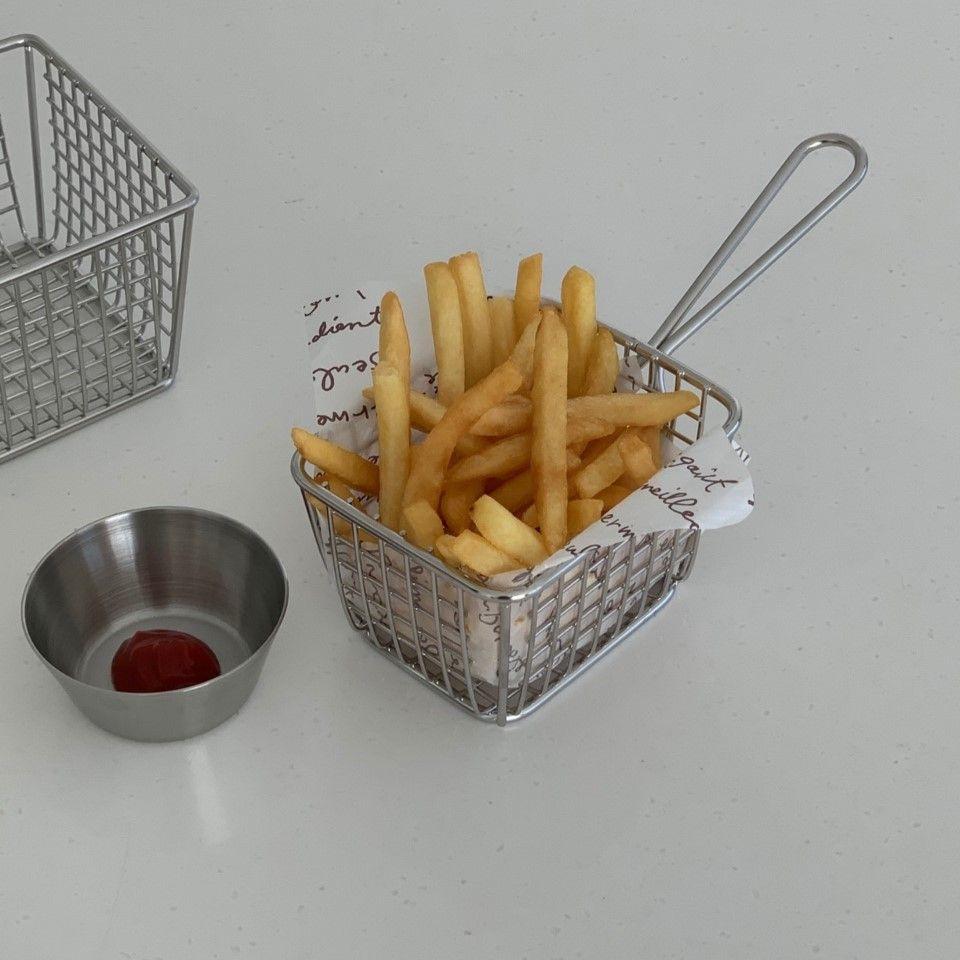 스테인레스 감자튀김 바스켓 바구니 (2size)