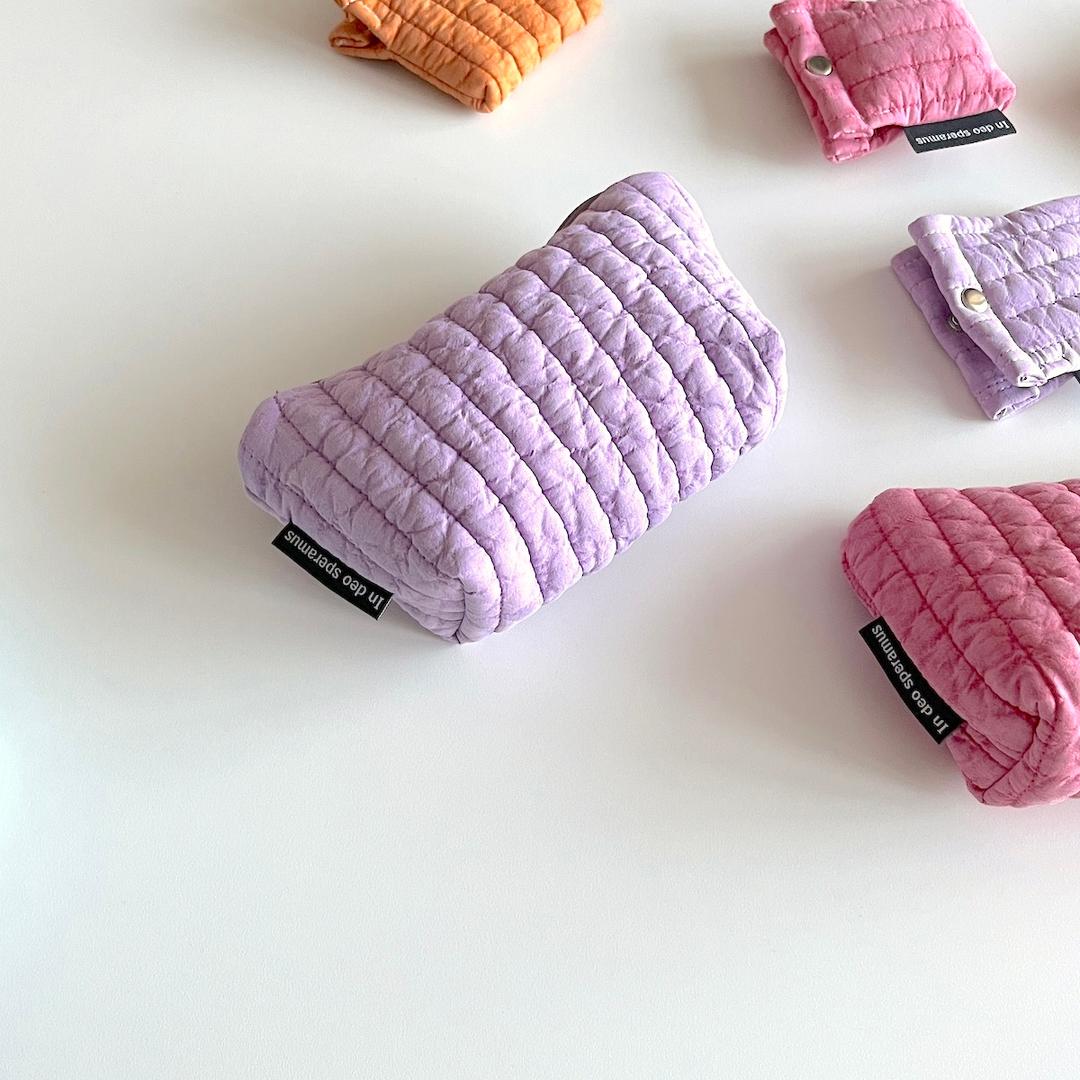 패딩 바이올렛 파우치 (Padded violet pouch)