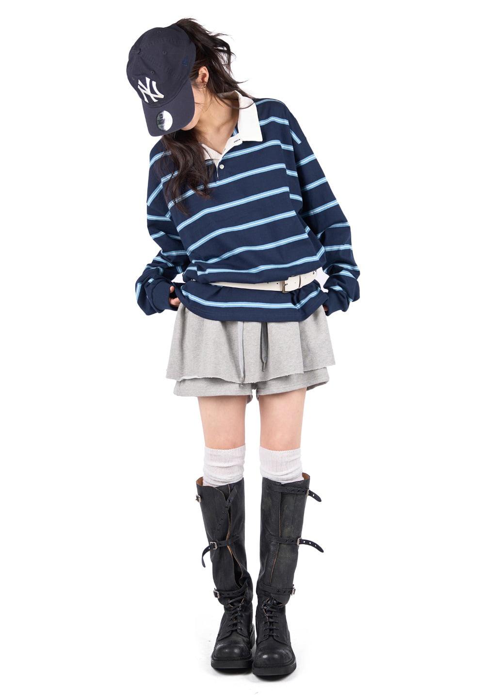 FRILL SWEAT PANTS SKIRT