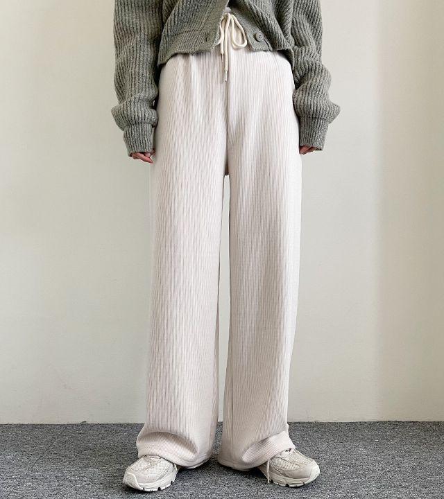 크림골지니트밴딩팬츠(4color)_꼬맹_2