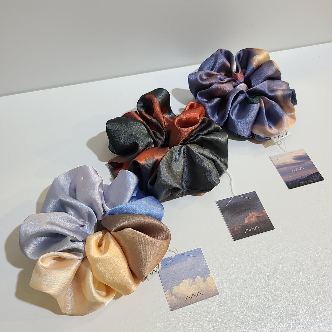 [아미뉴] P2_Sunset sky scrunchy 3종