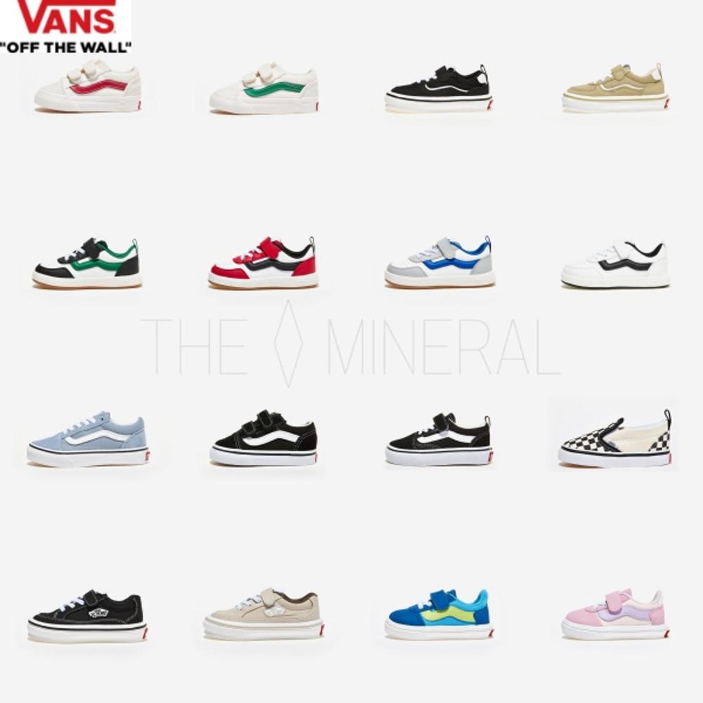 국내매장품 반스 키즈 슬립온 체크 어센틱 올드스쿨 벨크로 팔켄 방한화 패딩슬립온