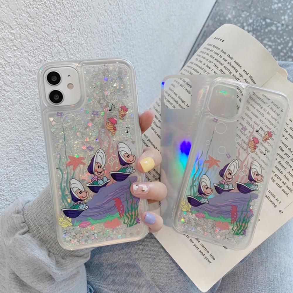 디즈니 글리터 홀로그램 아이폰7/8/se 케이스 아이유 핸드폰케이스