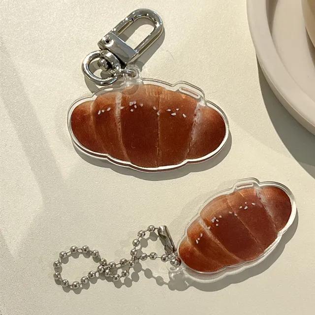소금빵 빵 음식 키링(자체제작)