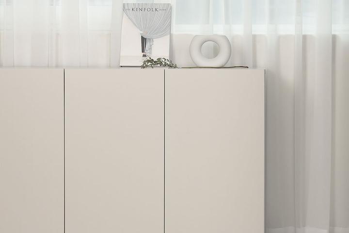 플레인 E0등급 3단 800 더 높은 선반 수납장/서랍장 (높이105cm)