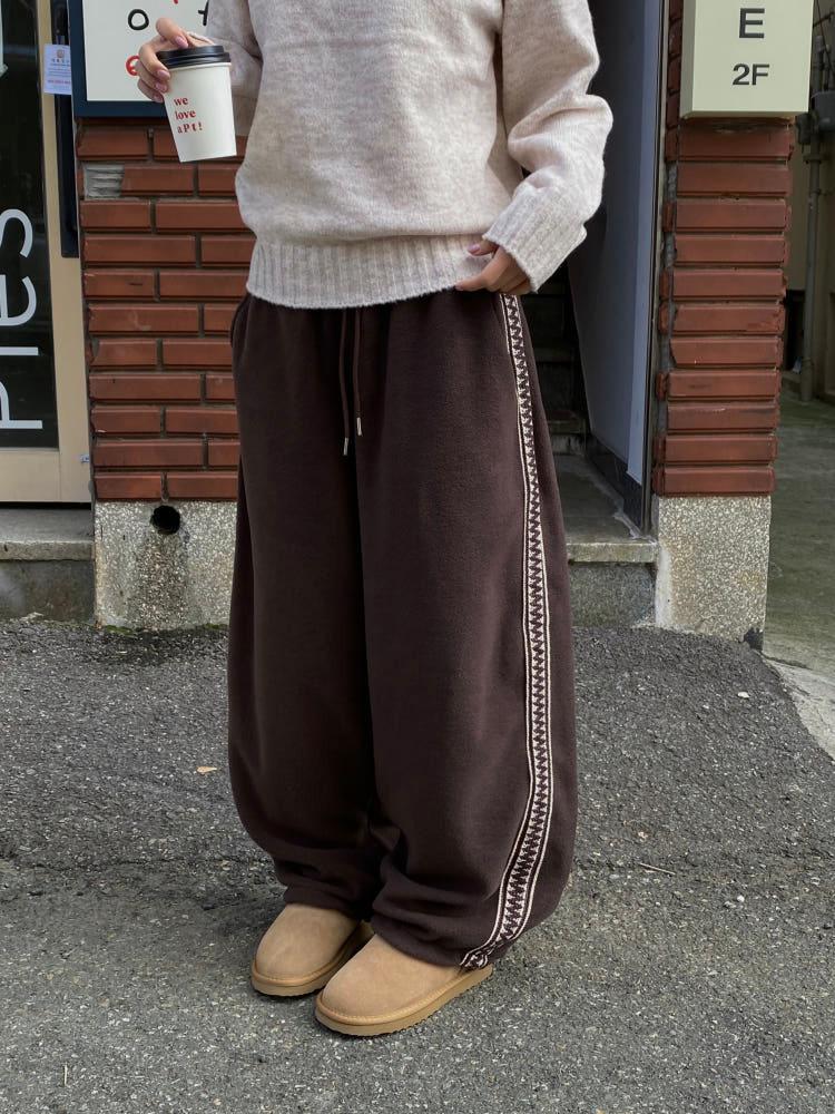 문즈 프리즐 후리스 팬츠 / 2 Color