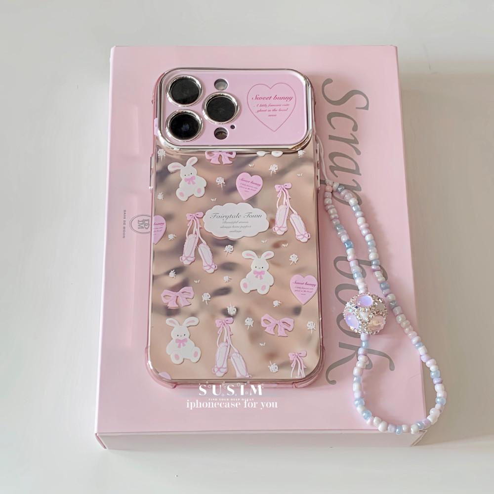 수심 Rabbit Ballet Case 발레 토끼 케이스 아이폰 래빗 핑크 y2k 키치