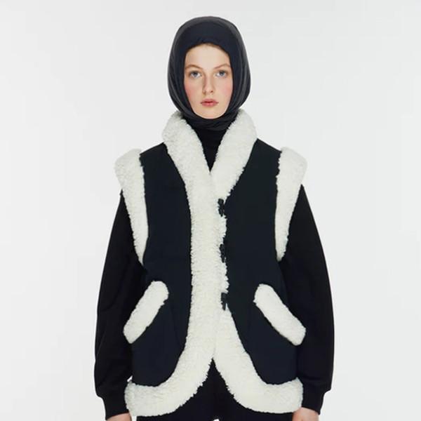 켑타 패딩 베스트 파우더 블랙 여성용 2324