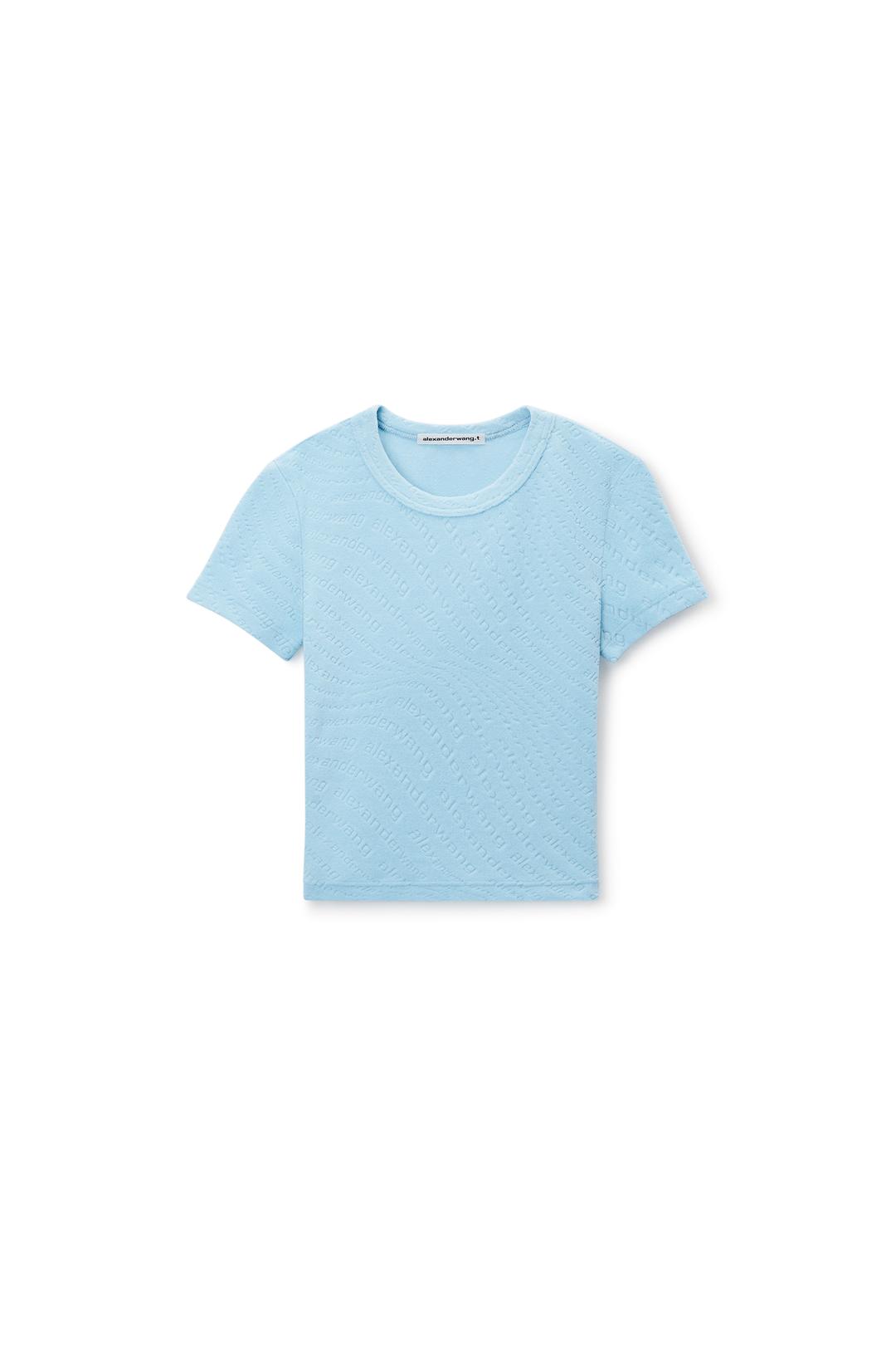 로고 자카드 베이비 티셔츠