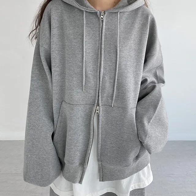 [unisex] 라프 벌룬 투웨이 후드 집업 (3oclor)