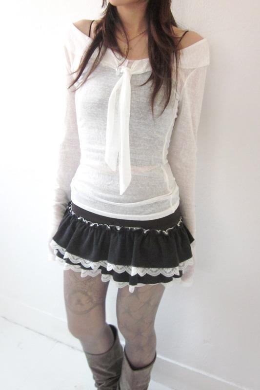 tie slub tee (3color)