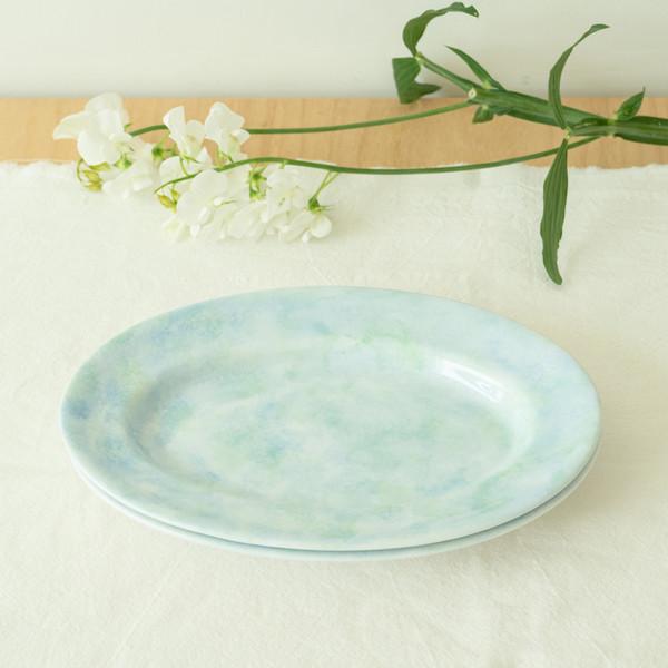 (PRE-ORDER) waterside 'green' - oval plate (10% off)