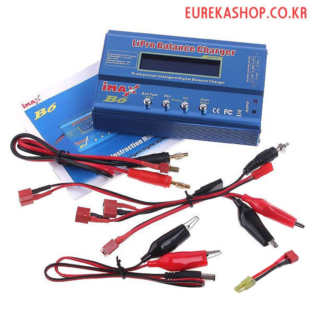 B-6 LCD 디지털 급속충전기 + 아답터 대만 중국 일본 마루이 전동건 전동 권총 소총 라이플 RIFLE 배터리 가정용 급속 충전기 E&C VFC MARUI M4 HK416 등