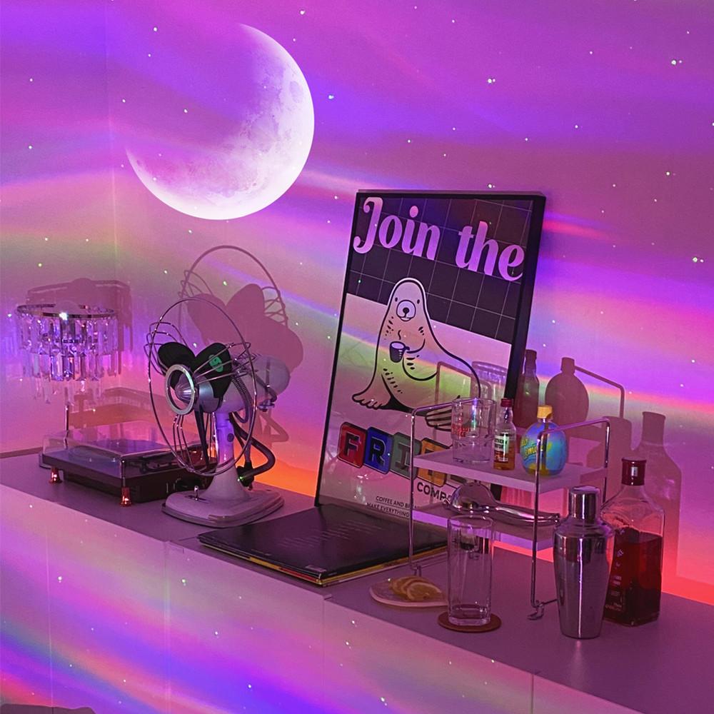 칼리아 오로라무드등 파티 우주 별 달조명 집들이선물 감성 인테리어 수면등