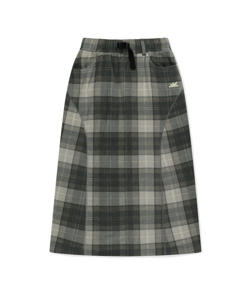 Fleece Long Skirt Grey