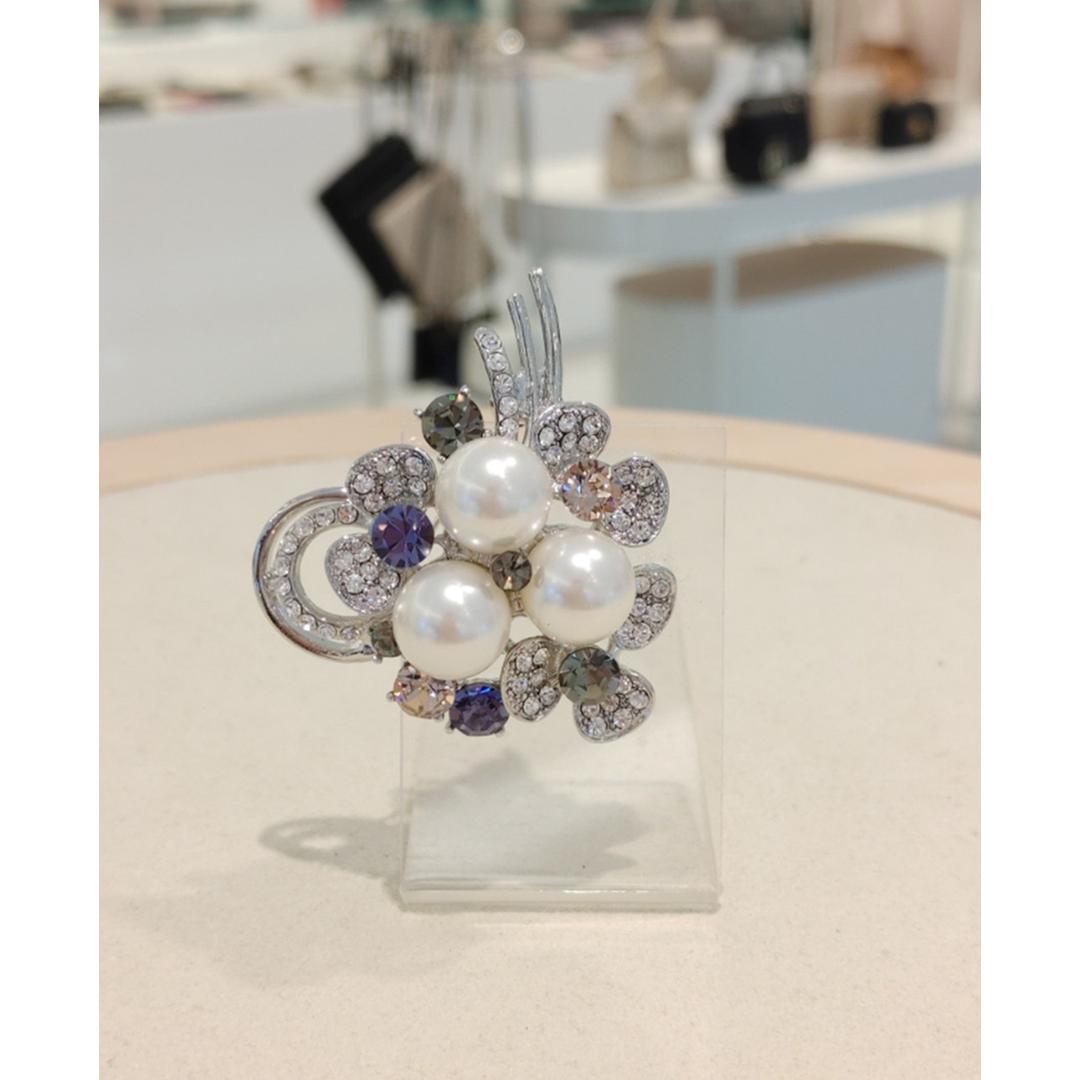 [현대백화점] [JJQUEEN] 해피클로버 스와로브스키 진주브로치 Br517