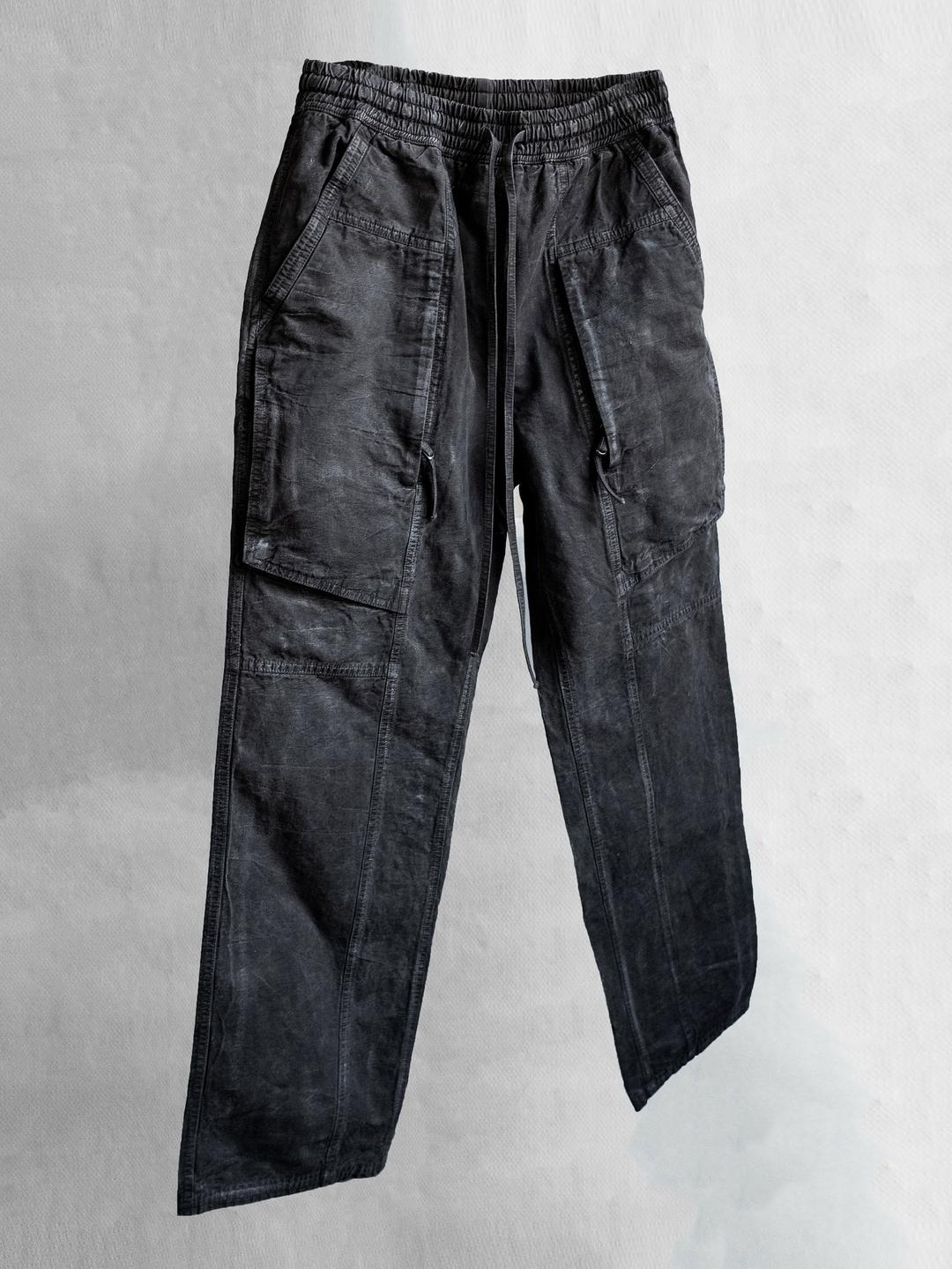 fatigue drawstring pants / slab grey