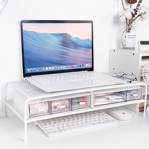 철제 노트북 모니터 받침대 선반 스탠드