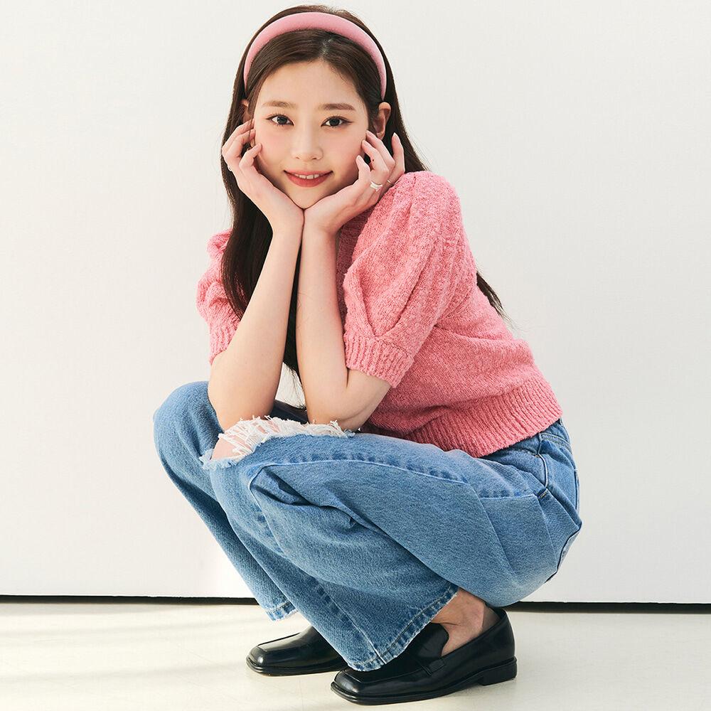 [22SS] 퍼프 반팔 크롭 가디건_PINK