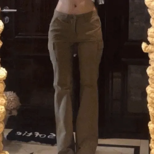cargo low-rise pants [2color]