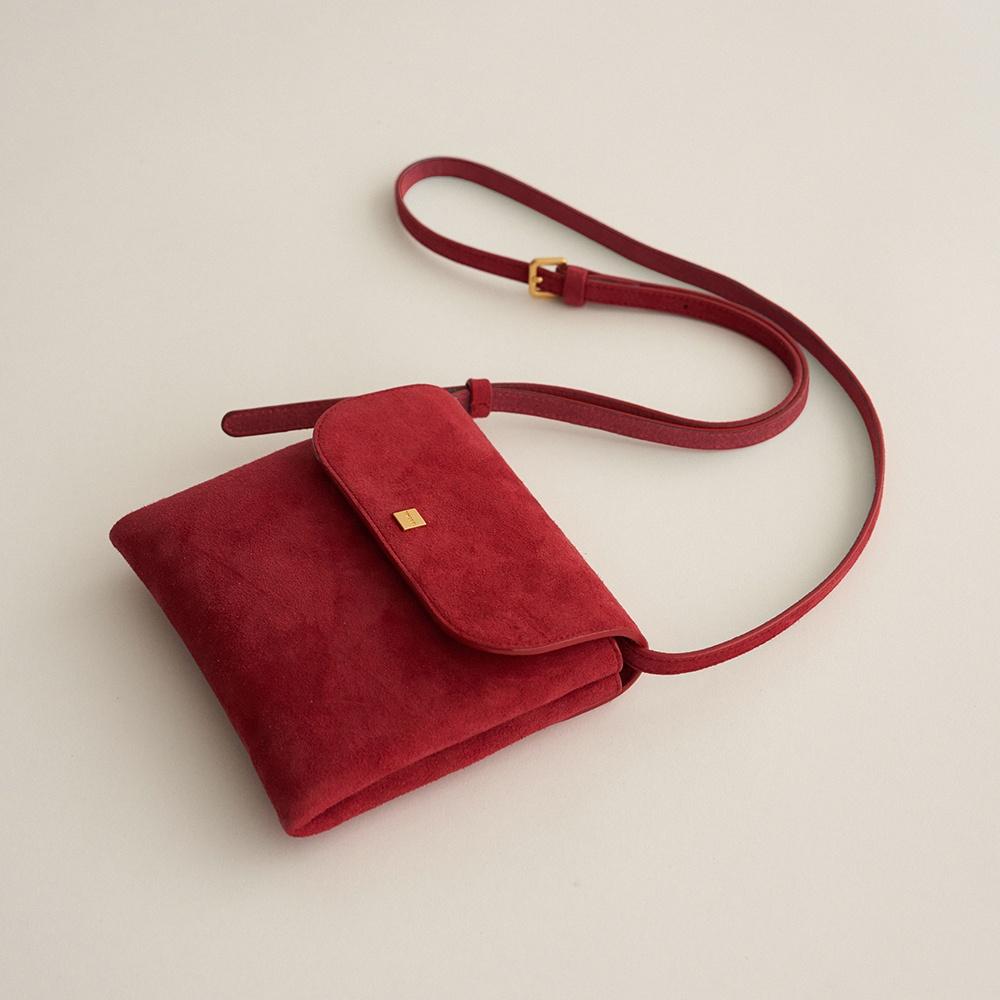 [Demeriel] Kate Mini Bag Garnet Red