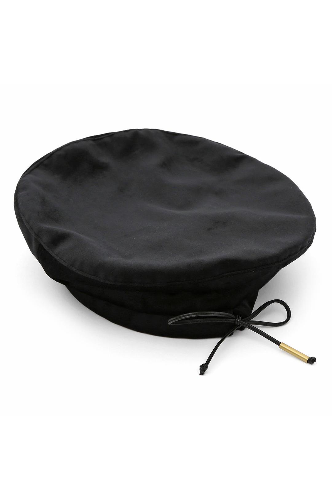 PLATE BERET / STRAP / VELVET MONO
