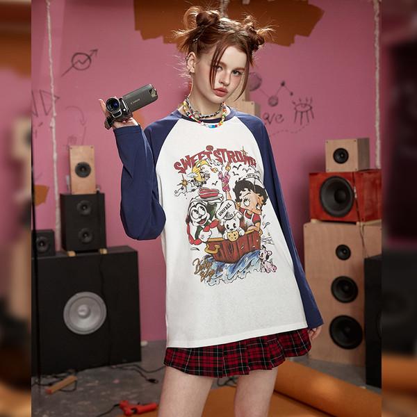 UNIFREE betty boop sweet strong loose fit T-shirt