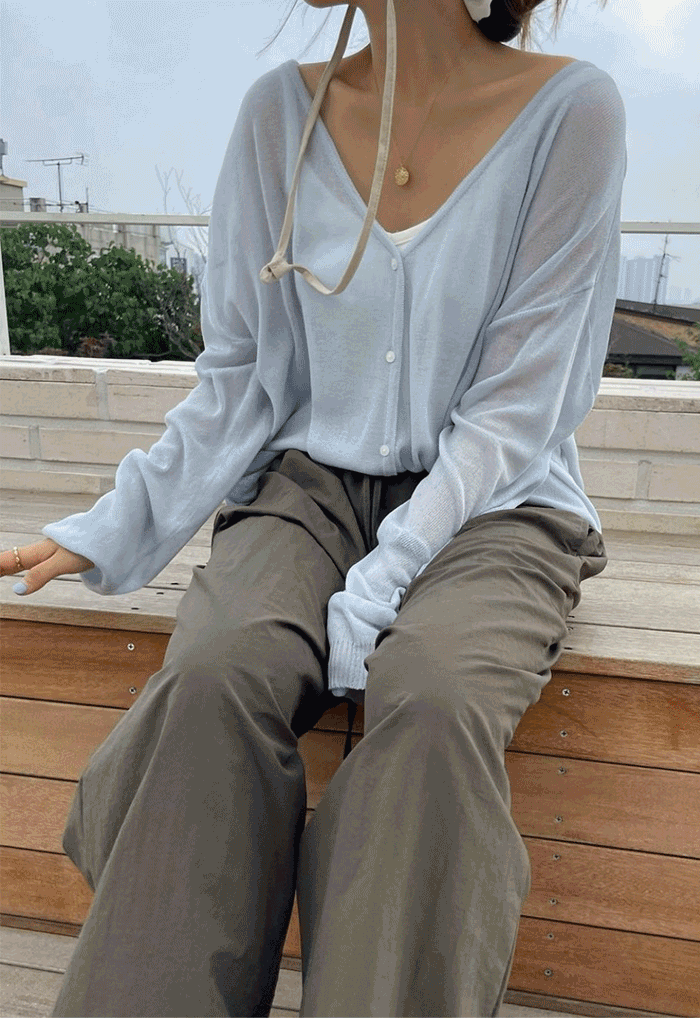 로코보니타 summer v cardigan