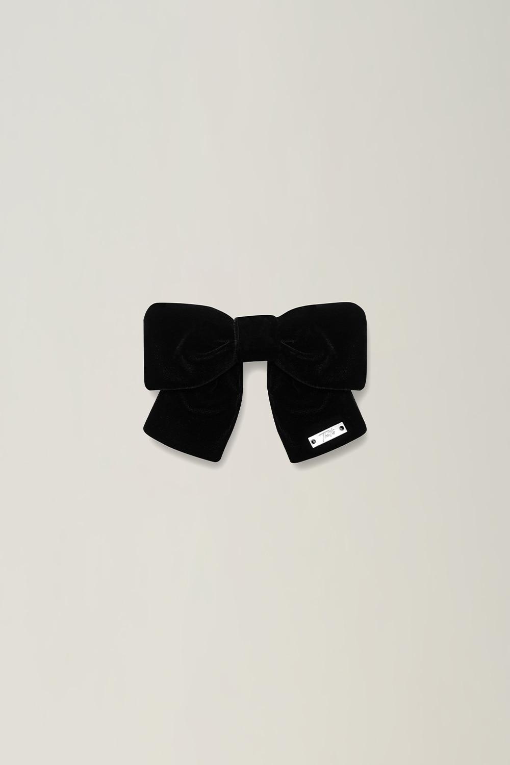 PETITE VELVET BOW PIN_TT5W712BK