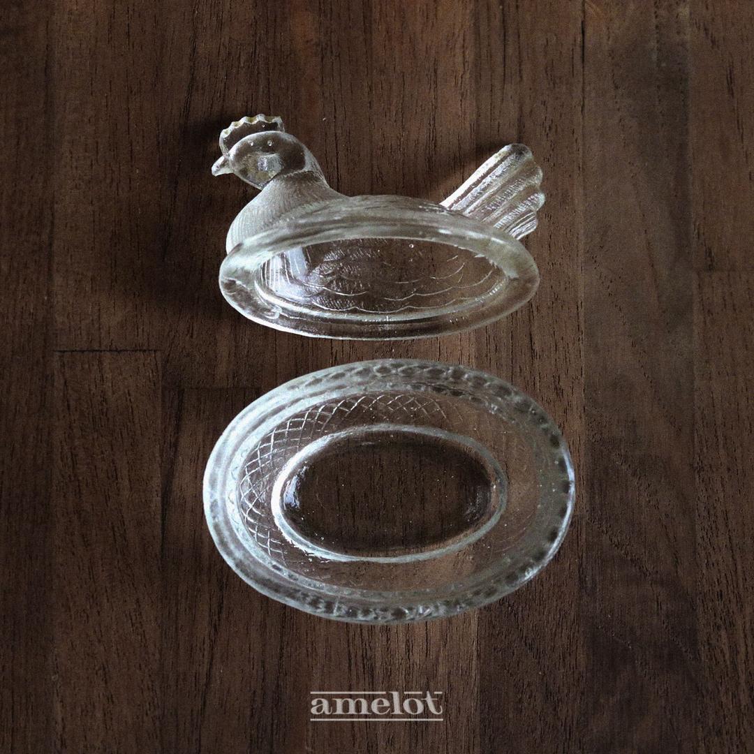 [중고] Coq en verre 빈티지 보관함 미니