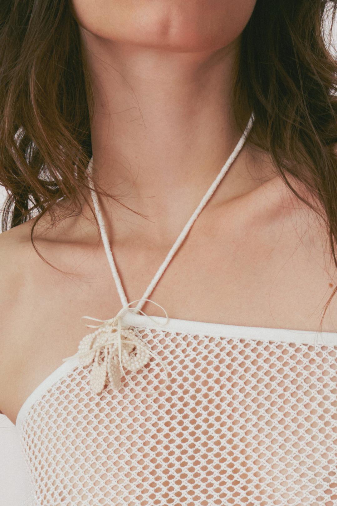 Flower bead motif accessory