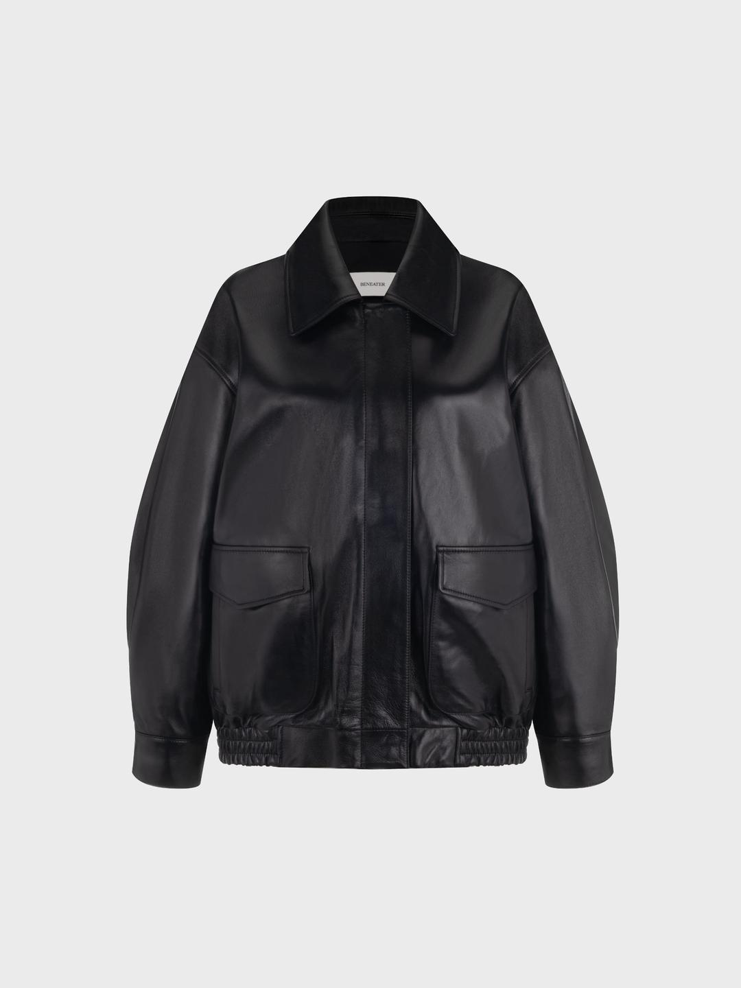 Oversized Leather Jacket