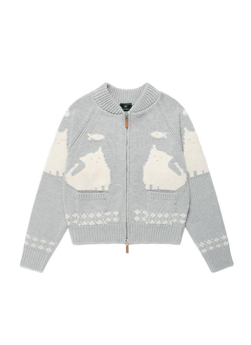 COZY CAT COWICHAN SOFT BLUE GRAY