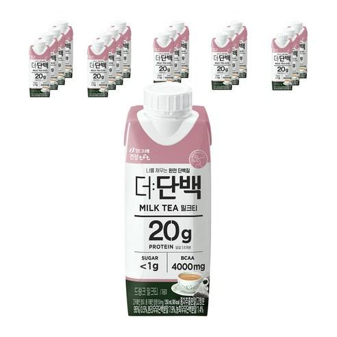 더단백 단백질 드링크 밀크티, 250ml, 18개 - 홍차/밀크티음료 | 쿠팡