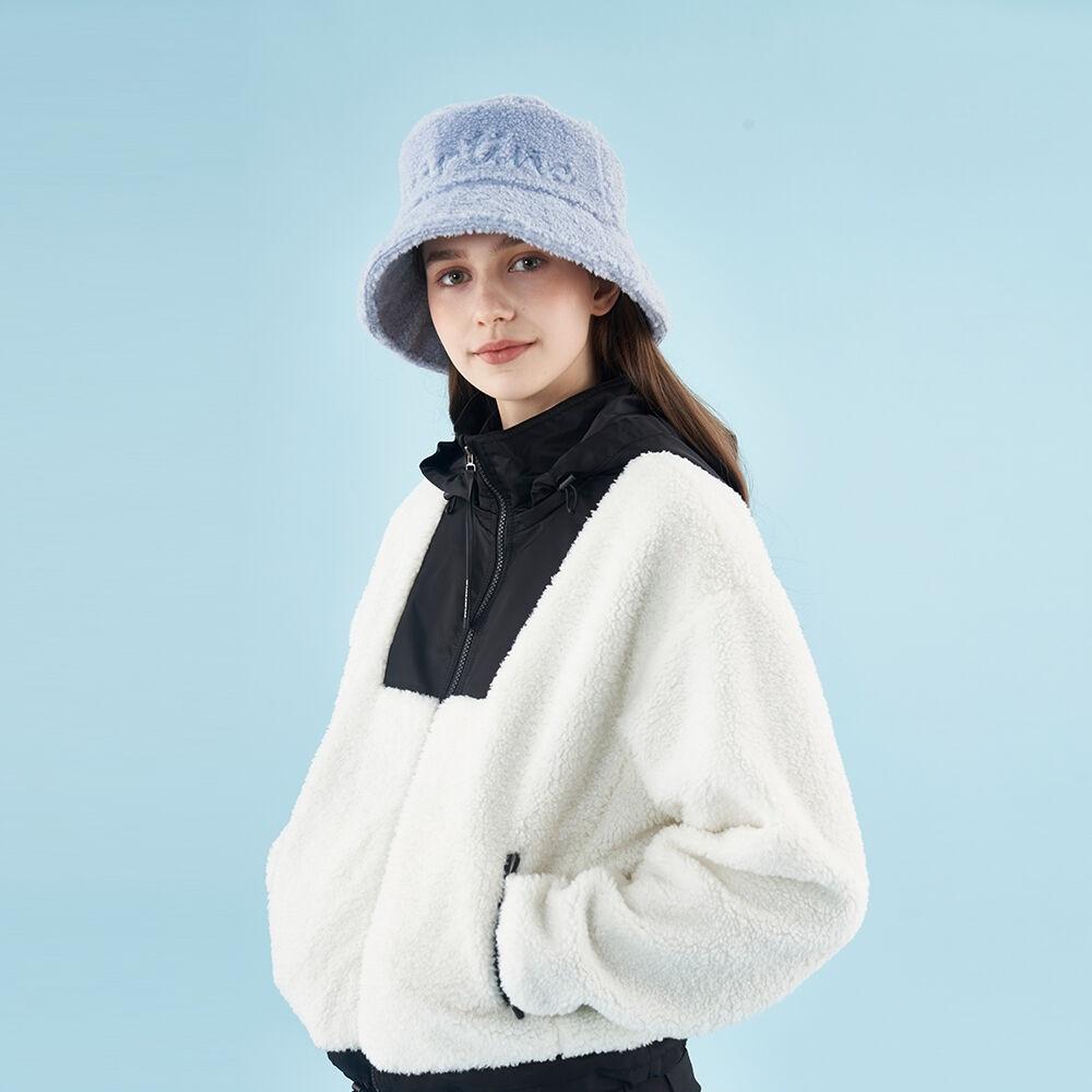 Logo Point Fleece Bucket Hat_Light Blue
