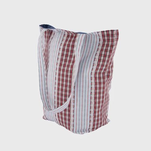 Striped Patchwork Bag (Red)