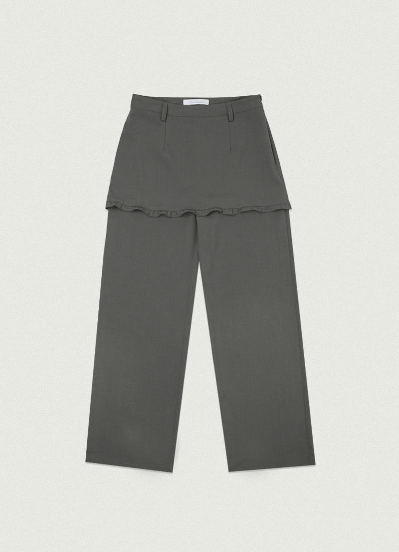 4th/ Ove Skirt Slacks [gray beige]