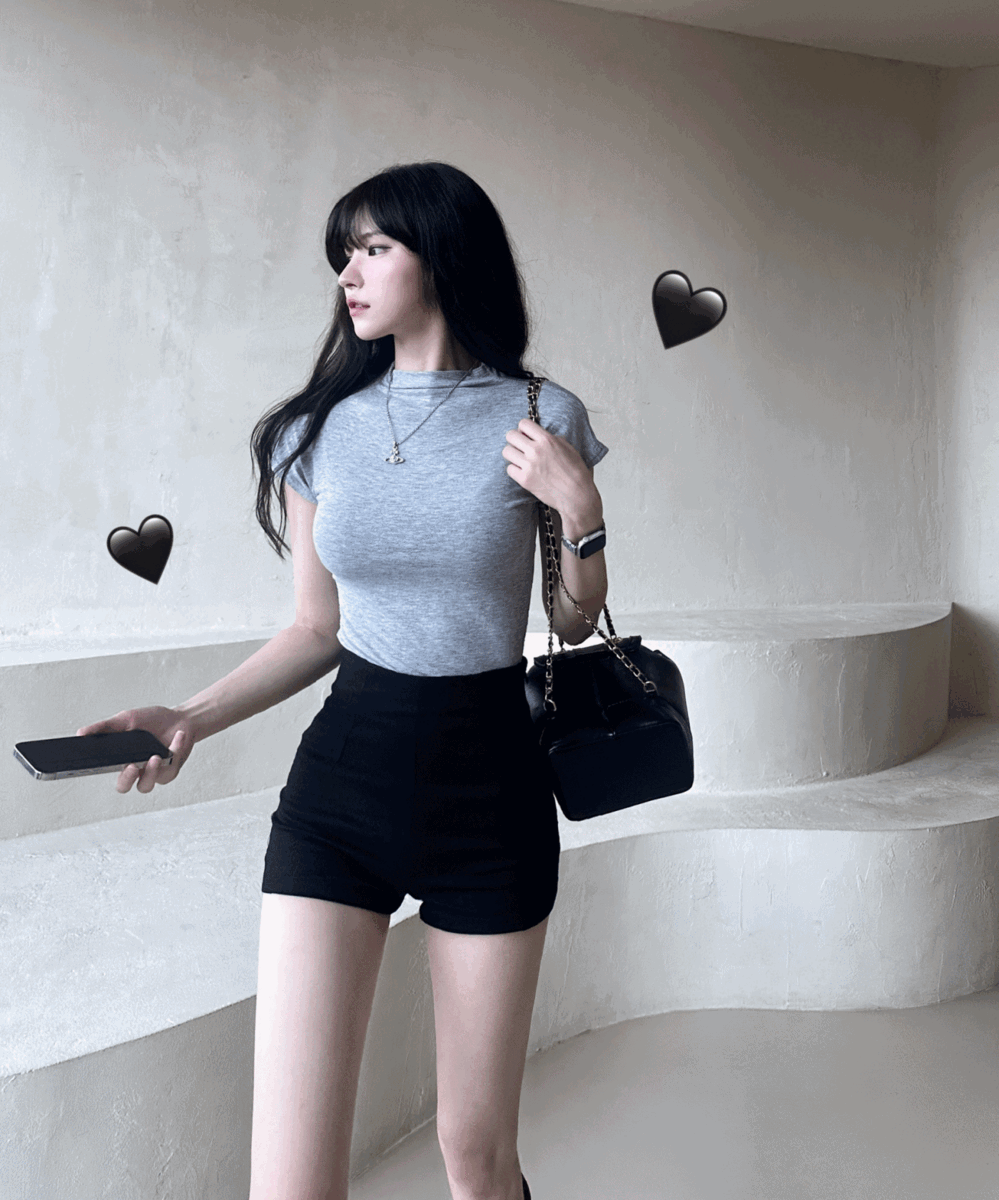 [1+1할인]  반목폴라 캡소매 반팔 터틀나시티 -4color