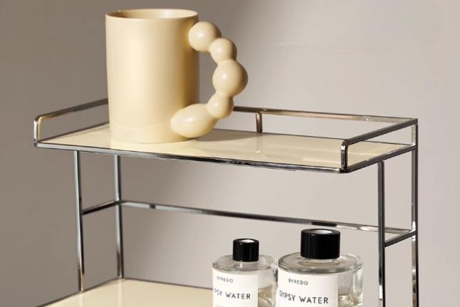 미드센추리 모듈 2단 아크릴 미니선반 향수 화장대정리대
