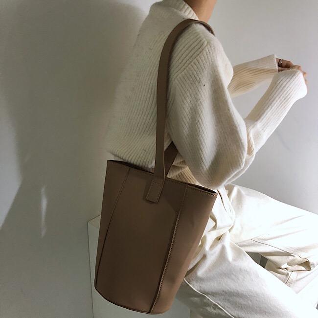 토에 원숄더버킷백(4color)