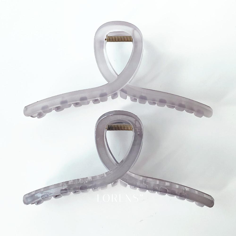 로렌스 초대형 15cm 왕집게핀 시멘트 빅꼬임 유광 무광 올림머리 숱많은 긴머리 헤어핀