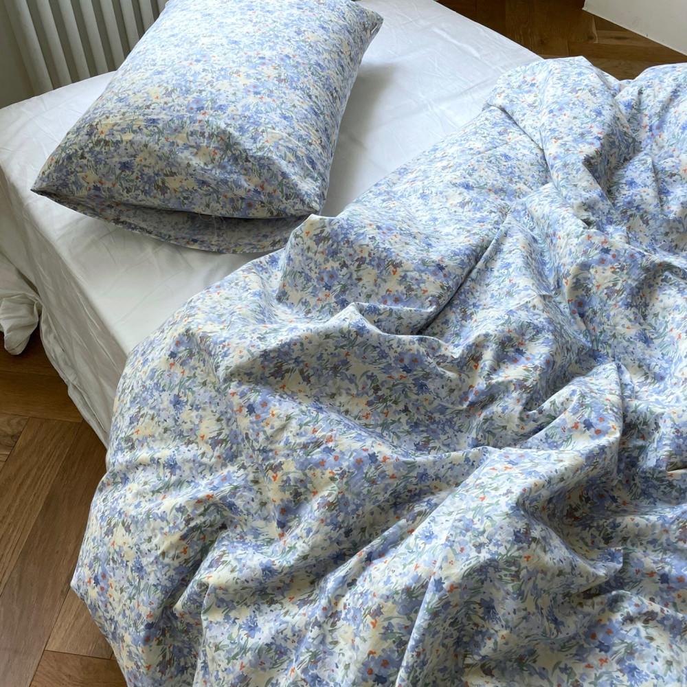 모네 블루플라워 이불커버