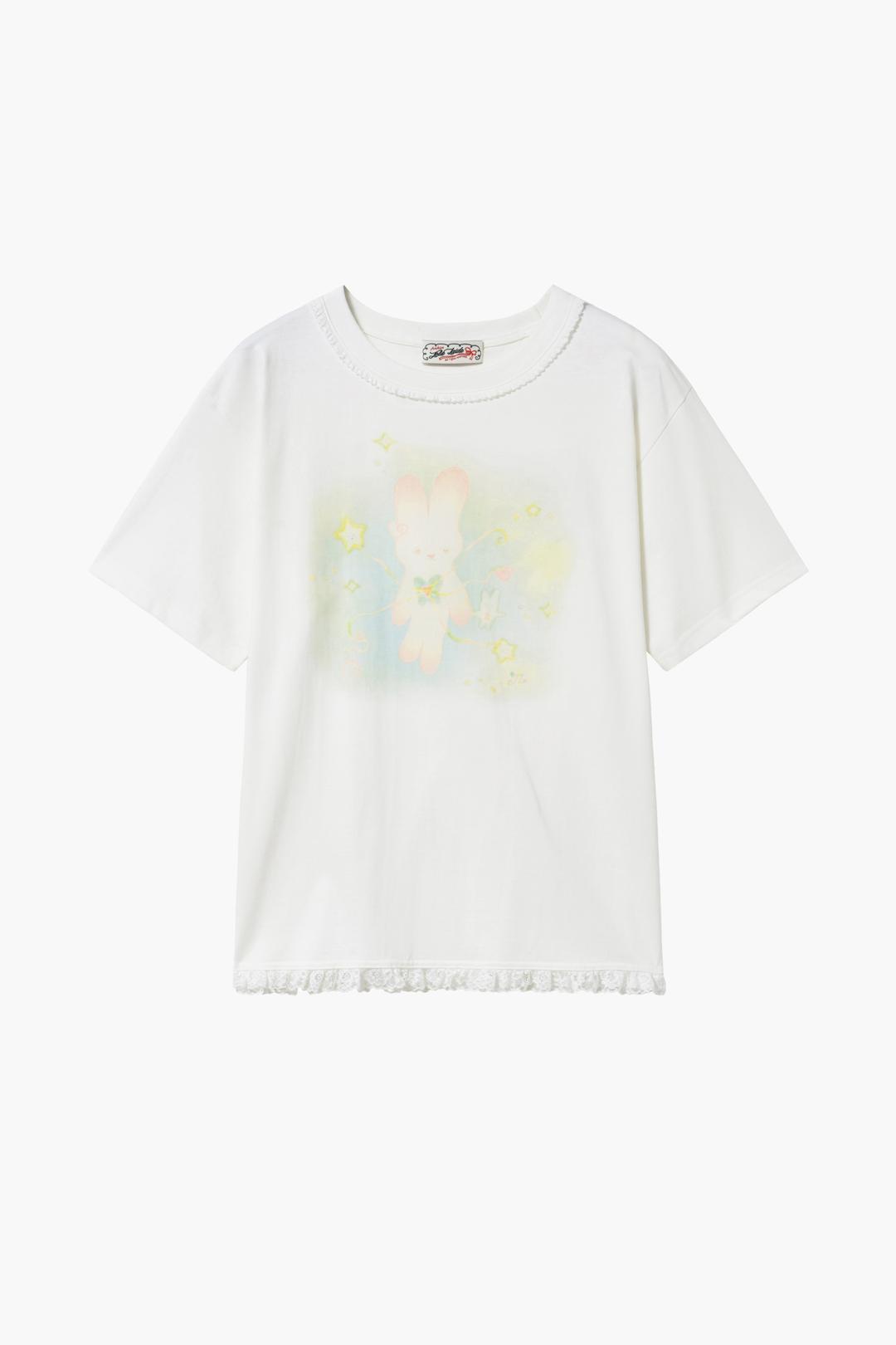 [JOLIE LAIDE x PLASTICPECO] Cosmic bunny oversized t-shirt