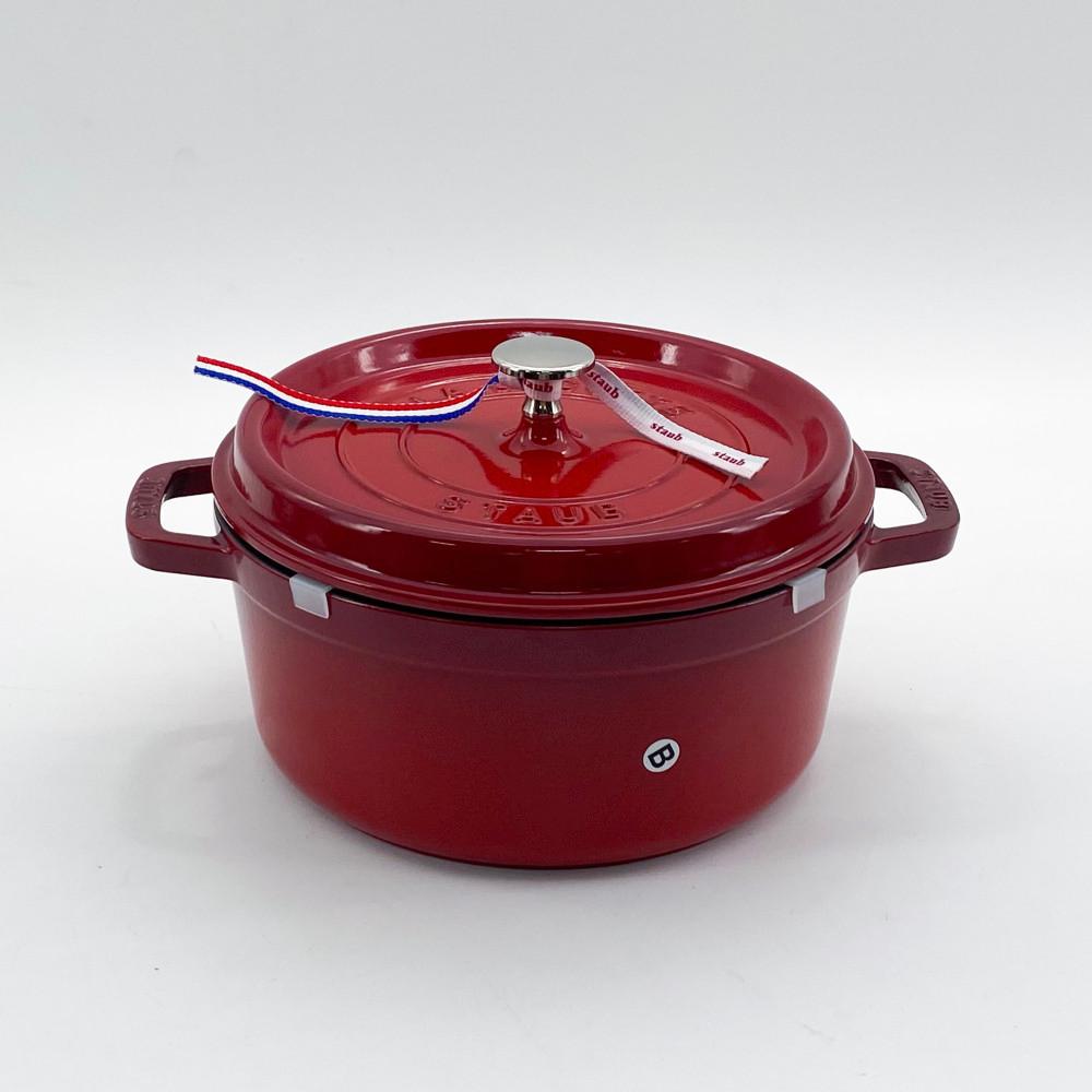 (24cm) 스타우브 B품 원형 꼬꼬떼 24cm, 체리 11092406-B