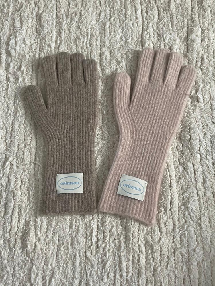 (crimson) 남여공용 라벨 터치 울장갑 (4color)