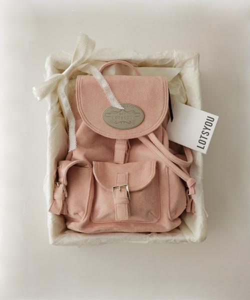 lotsyou_Nostalgia Chubby Backpack Pink